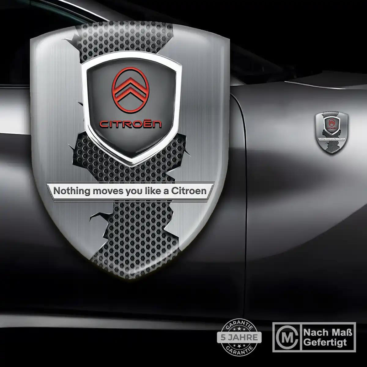 Citroen Aufkleber 3D Gel Silikon Anspruchsvolles Design