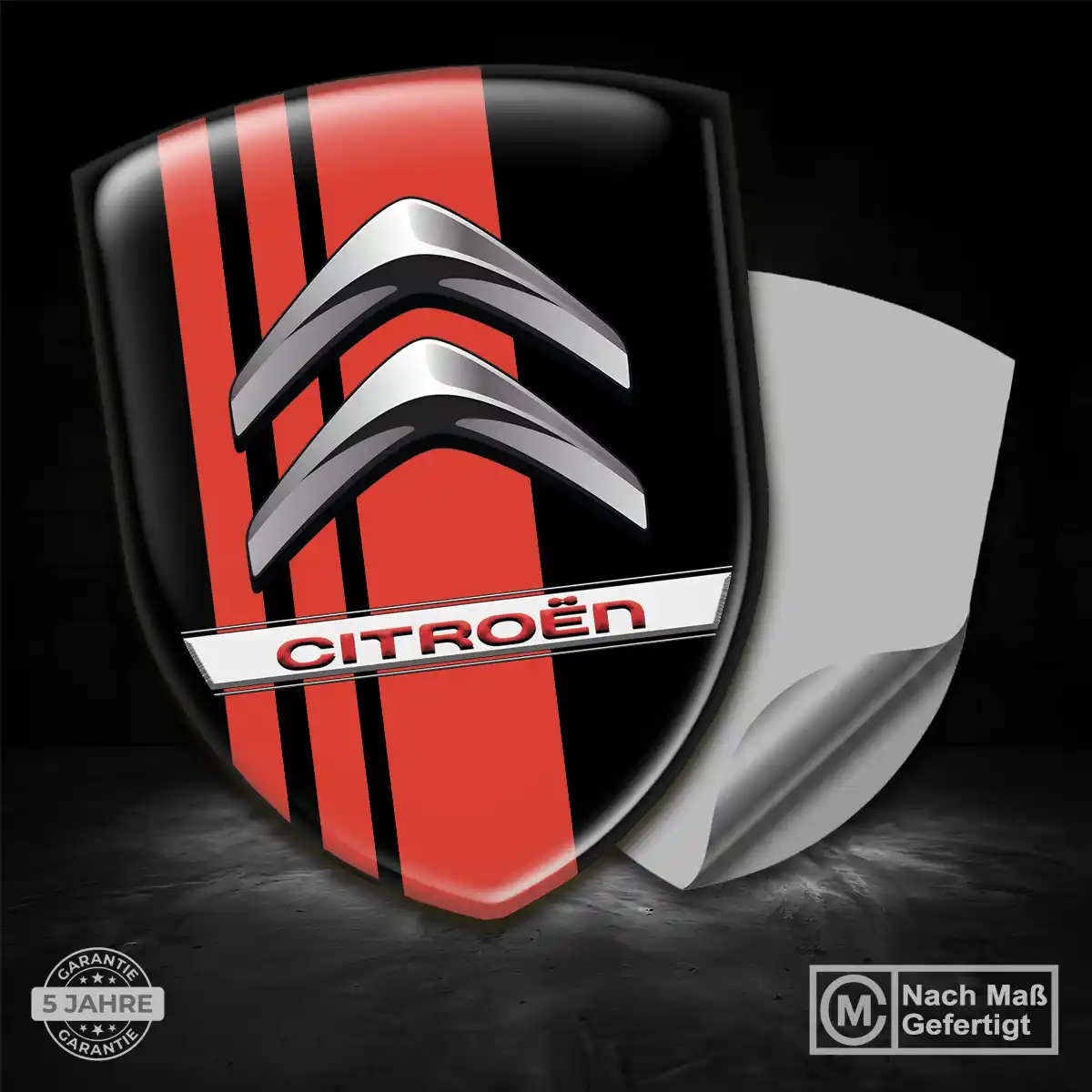 Citroen Aufkleber 3D Gel Silikon Auto Markenedition