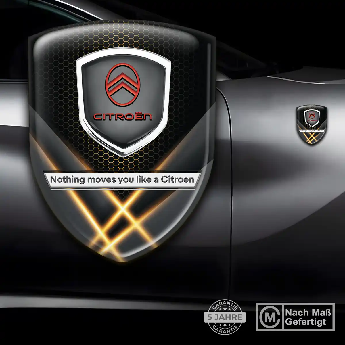 Citroen Aufkleber 3D Gel Silikon Auto Modernes Design