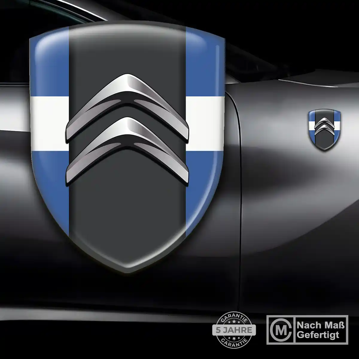 Citroen Aufkleber 3D Gel Silikon Hochwertiges Harz