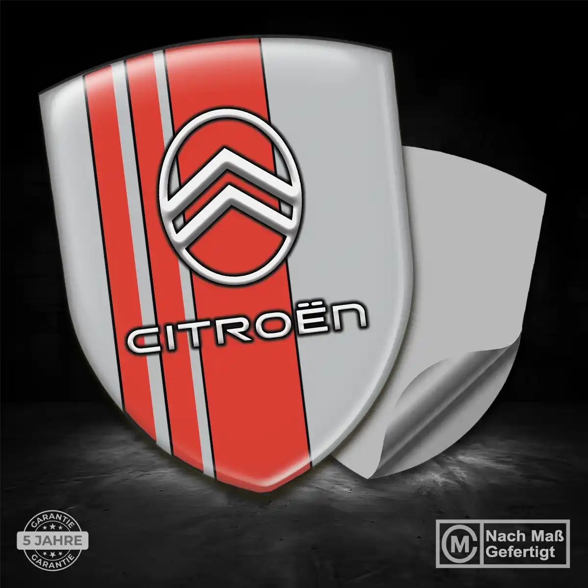 Citroen Aufkleber 3D Gel Silikon Markenedition