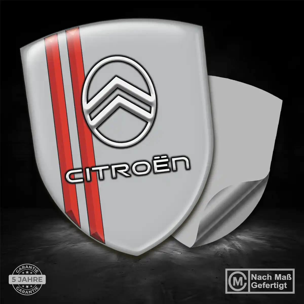 Citroen Aufkleber 3D Gel Wappen Ausdrucksstarkes Design