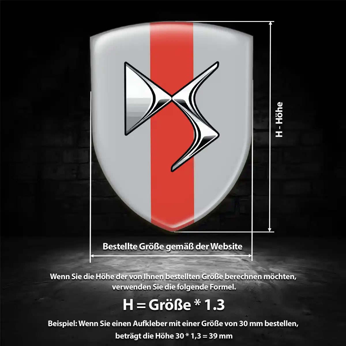 Citroen Aufkleber 3D Gel Wappen Auto Interieurdesign