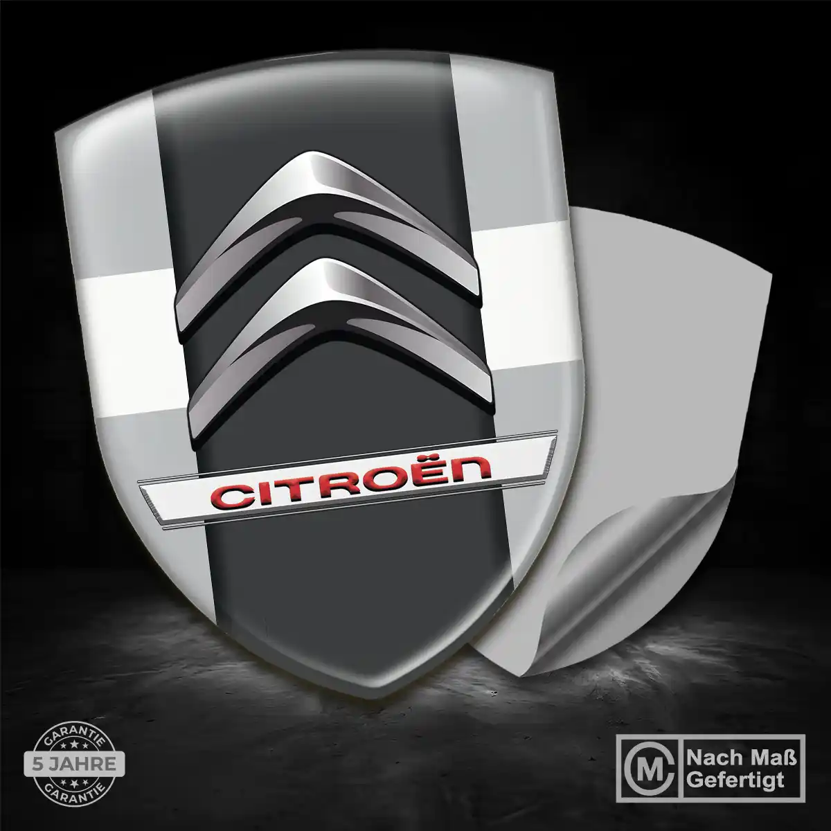 Citroen Aufkleber 3D Gel Wappen Auto Markenedition