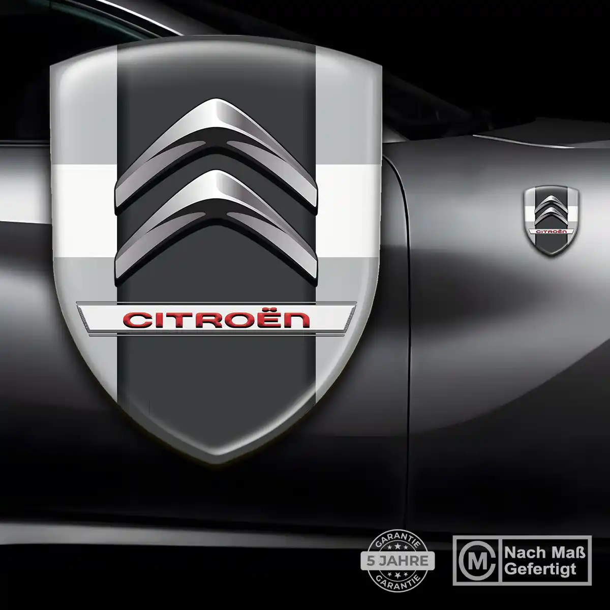 Citroen Aufkleber 3D Gel Wappen Auto Markenedition
