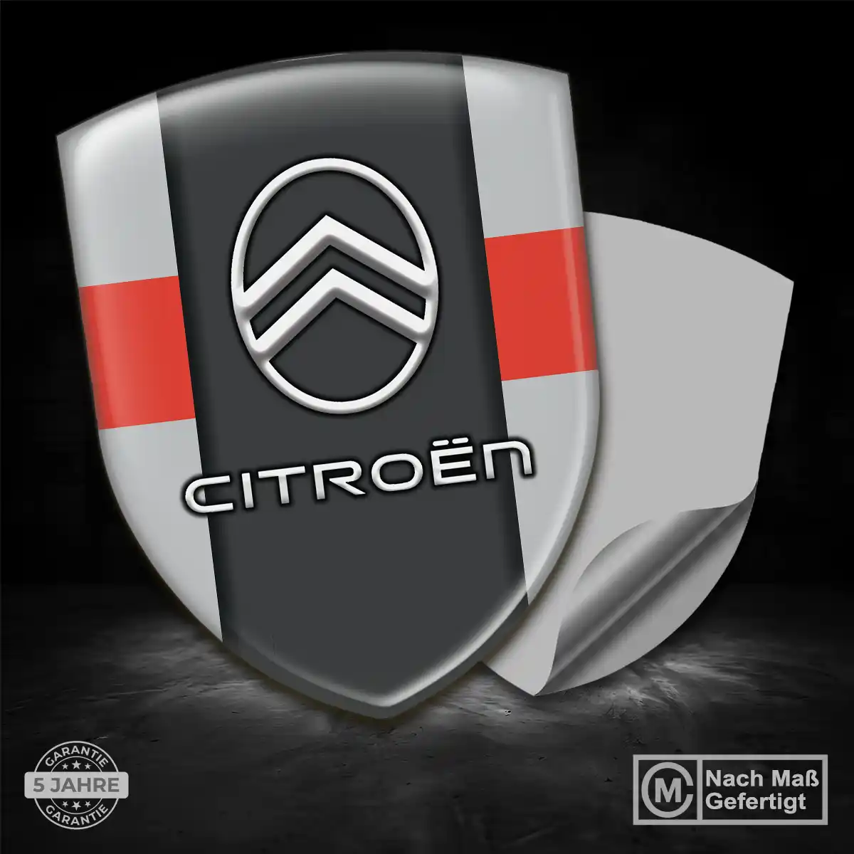 Citroen Aufkleber 3D Gel Wappen Auto Premium-Edition