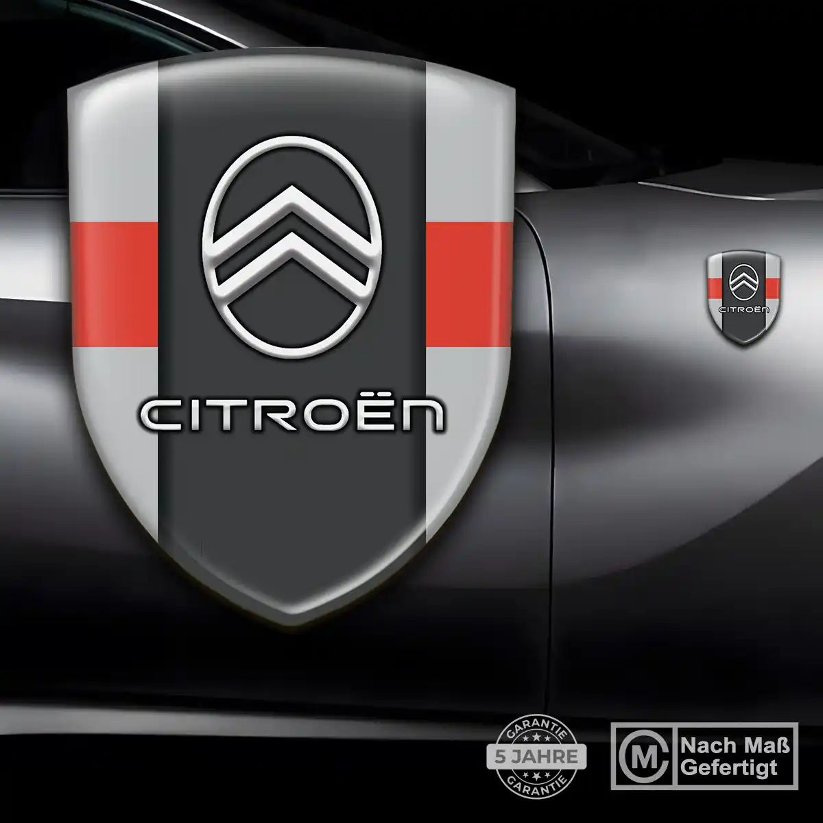 Citroen Aufkleber 3D Gel Wappen Auto Premium-Edition