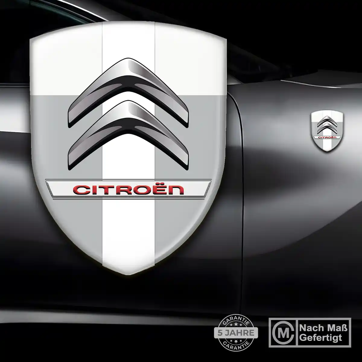 Citroen Aufkleber 3D Gel Wappen Edles Design