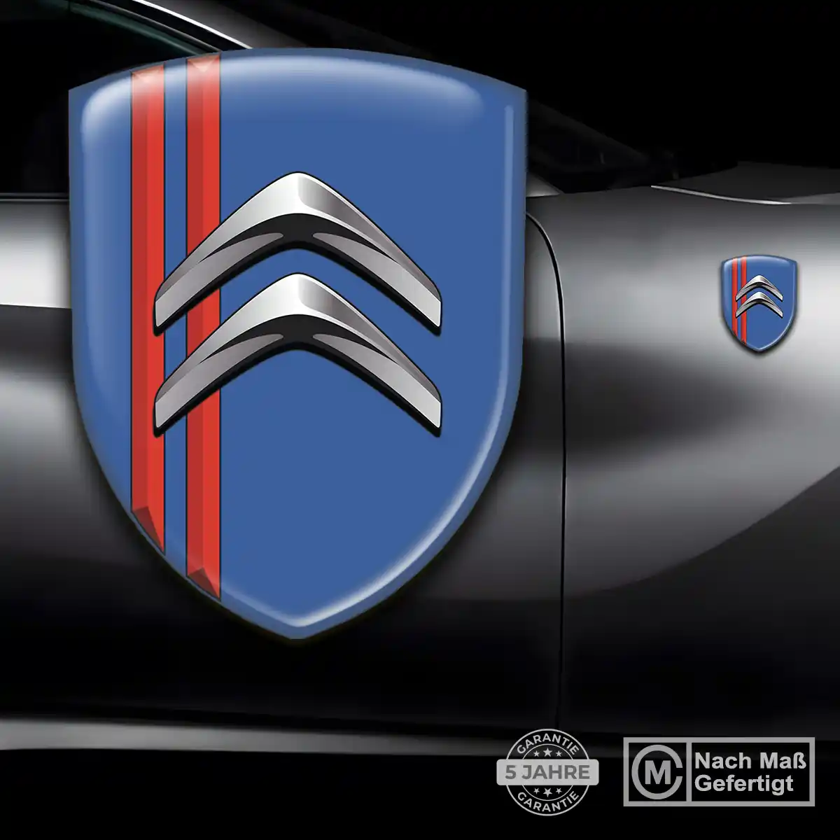 Citroen Aufkleber 3D Gel Wappen Elegantes Design