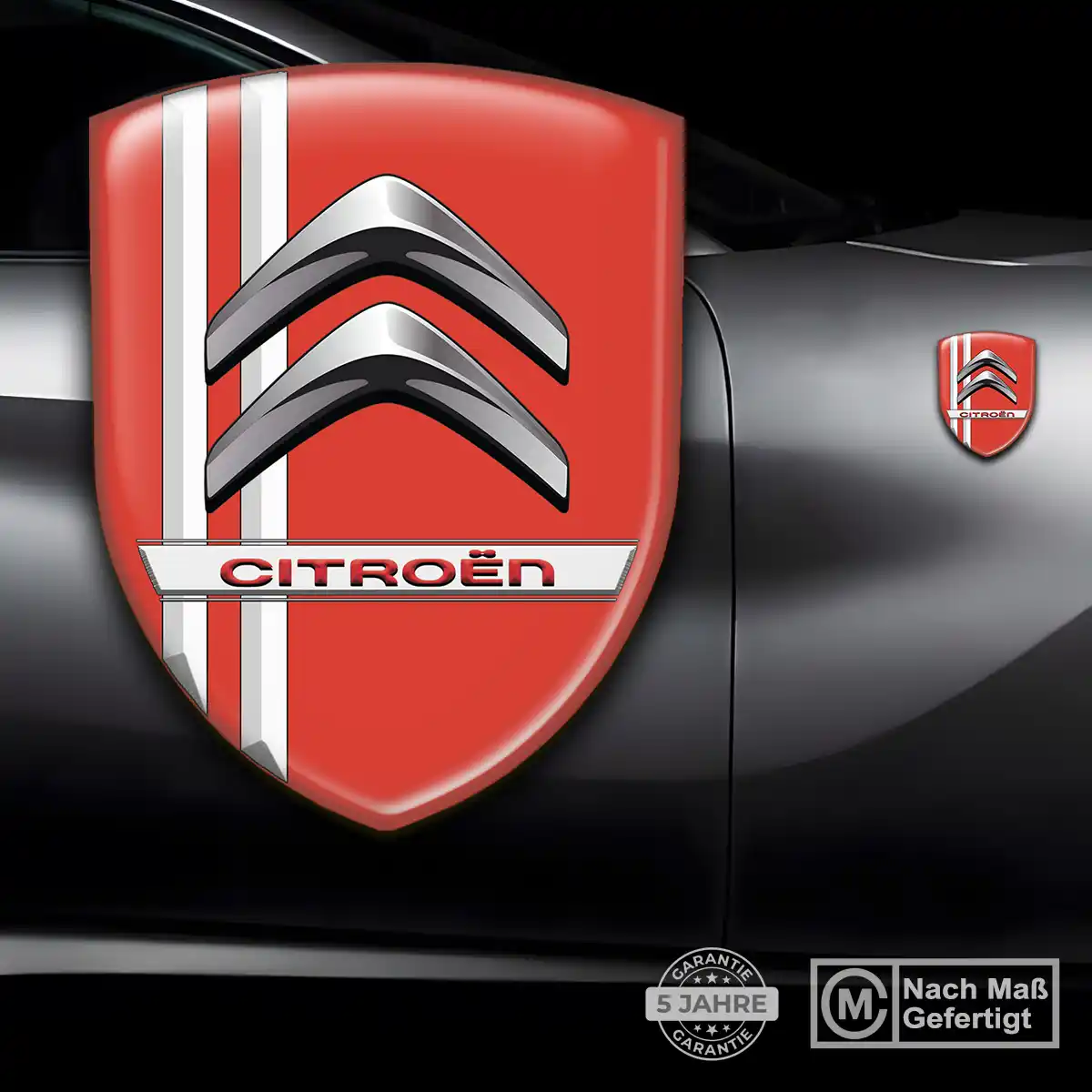 Citroen Aufkleber 3D Gel Wappen Hochwertiges Harz