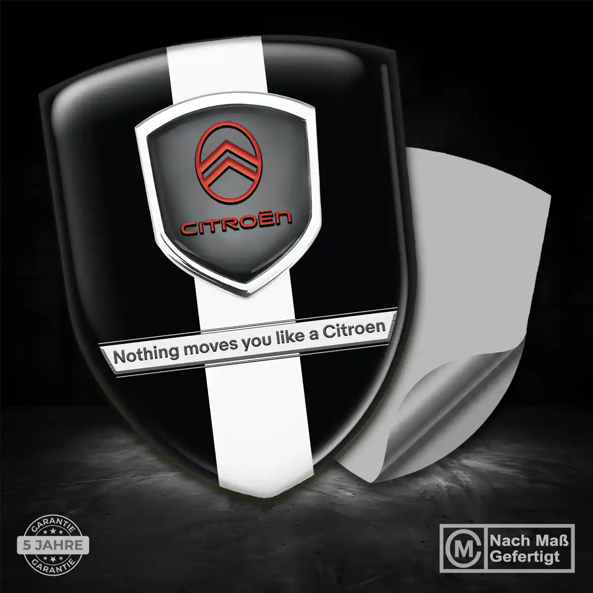 Citroen Aufkleber 3D Gel Wappen Interieurdesign