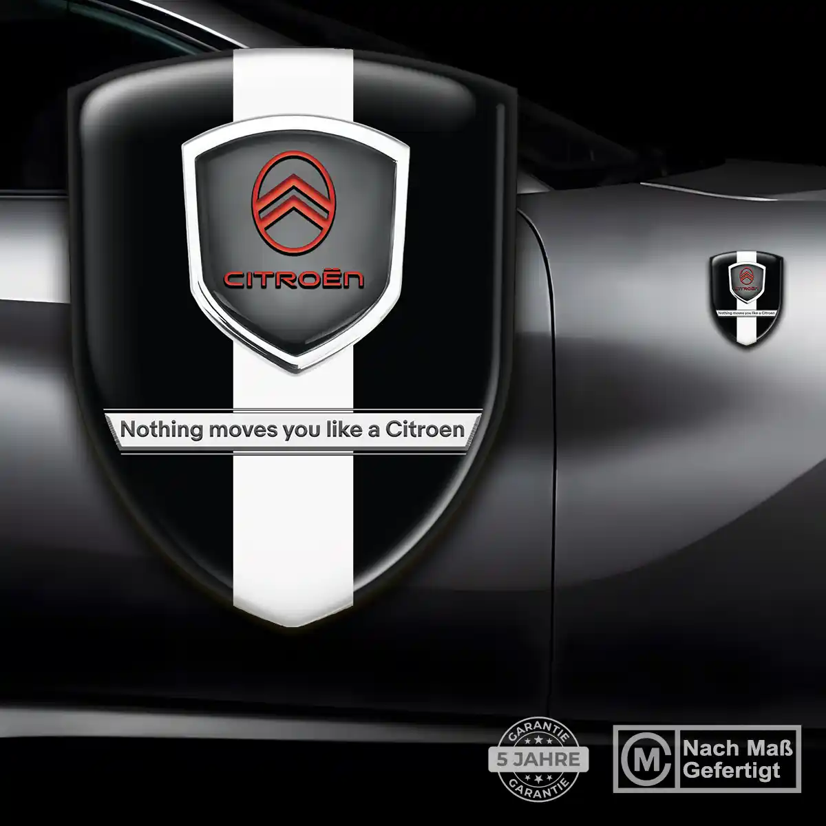 Citroen Aufkleber 3D Gel Wappen Interieurdesign