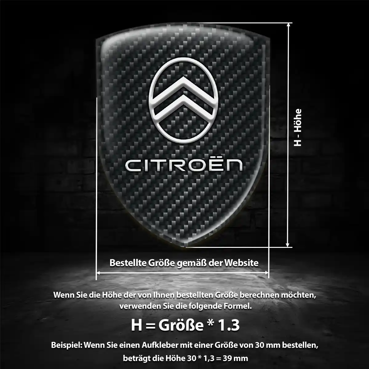 Citroen Aufkleber Auto Limitierte Auflage