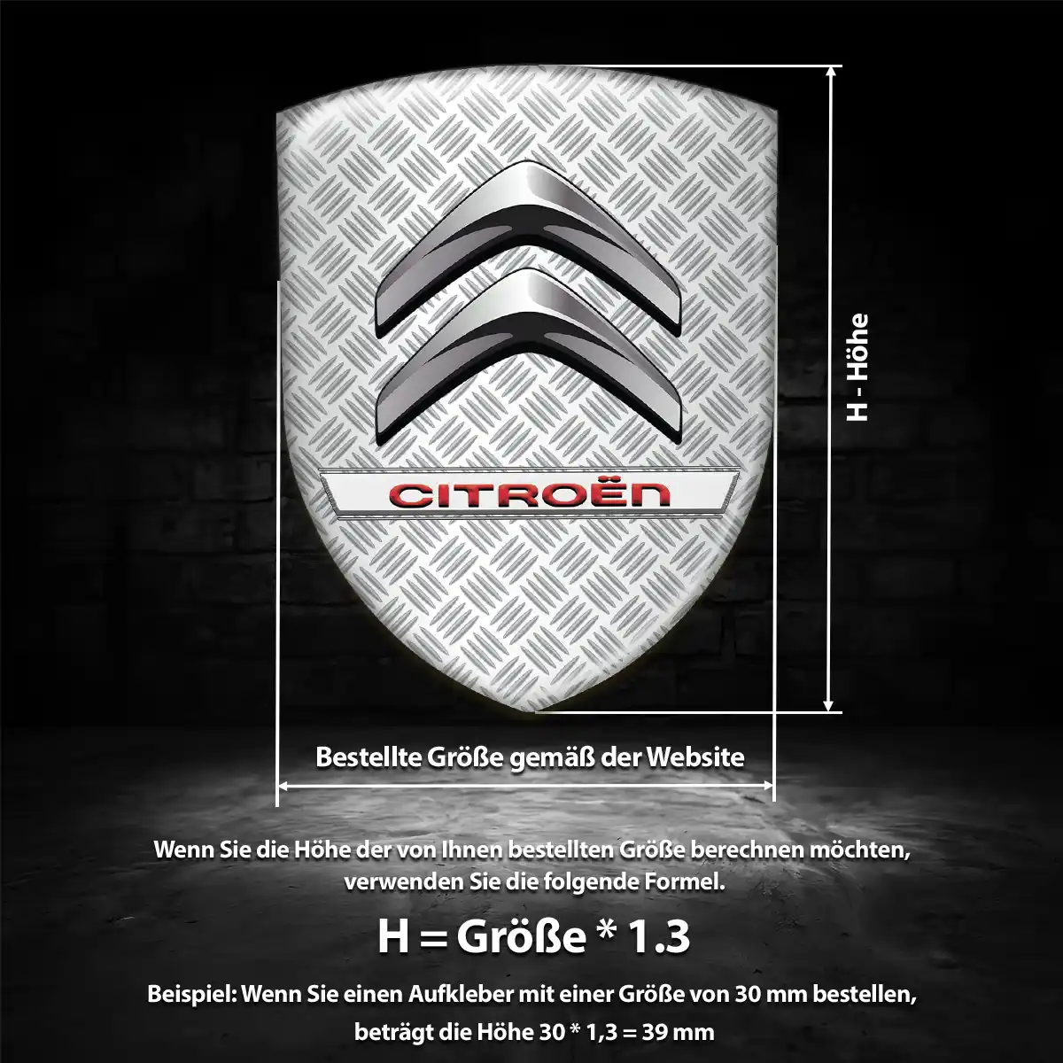 Citroen Aufkleber Auto Markenedition