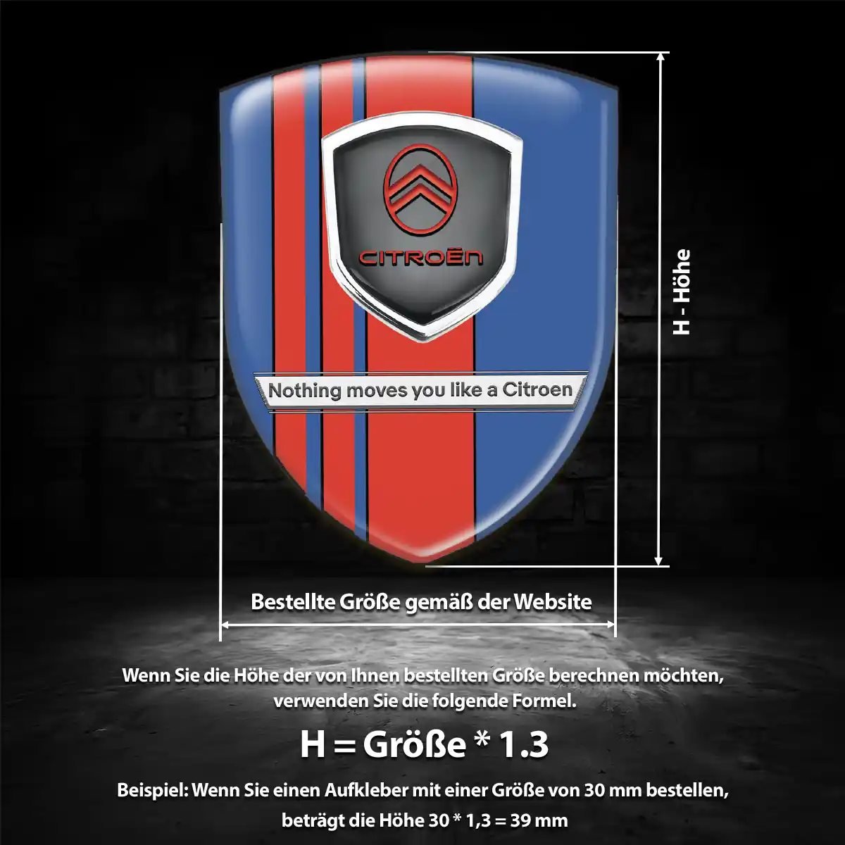 Citroen Aufkleber Emblem Auto Premiumqualität
