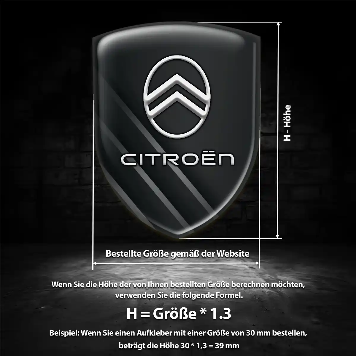 Citroen Aufkleber Emblem Auto Stilvolles Design