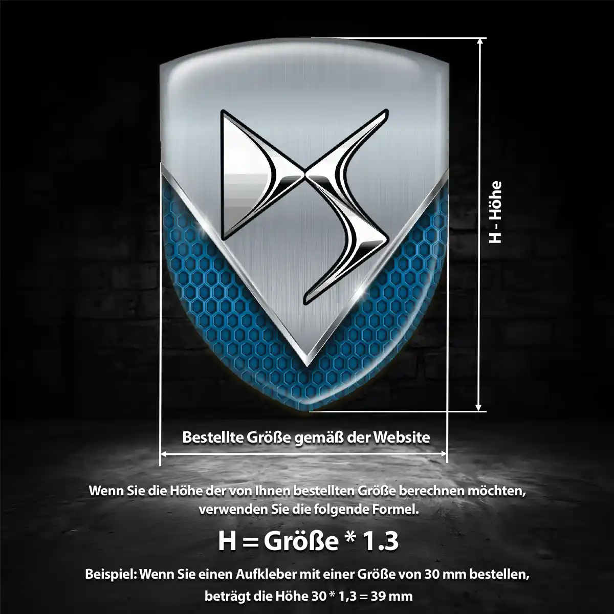 Citroen Aufkleber Emblem Erstklassige Qualität