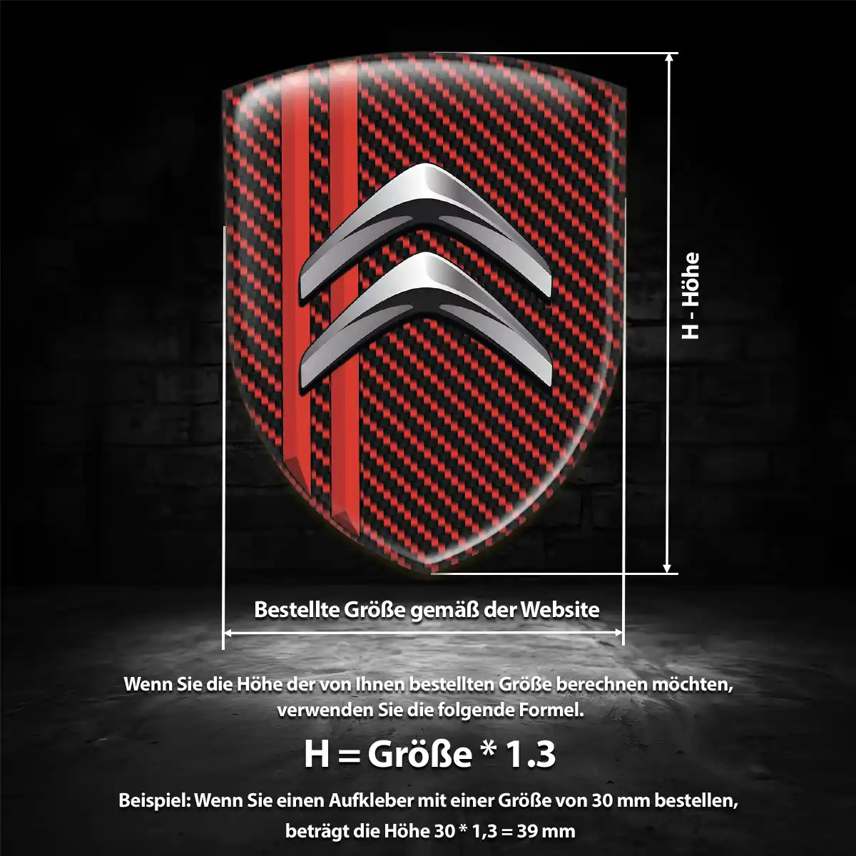 Citroen Aufkleber Emblem Exterieurdesign