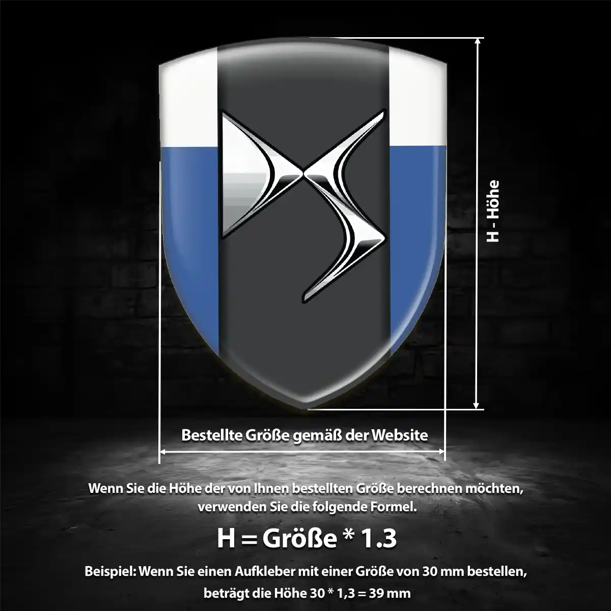 Citroen Aufkleber Emblem Hochwertiges Harz