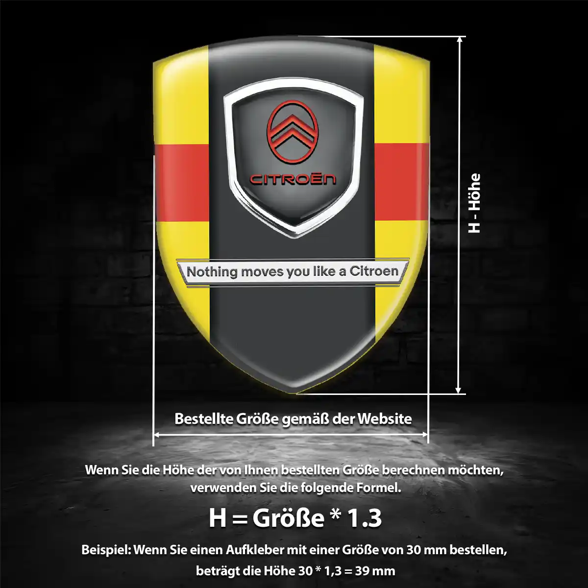 Citroen Aufkleber Emblem Wappen Auto Edles Design
