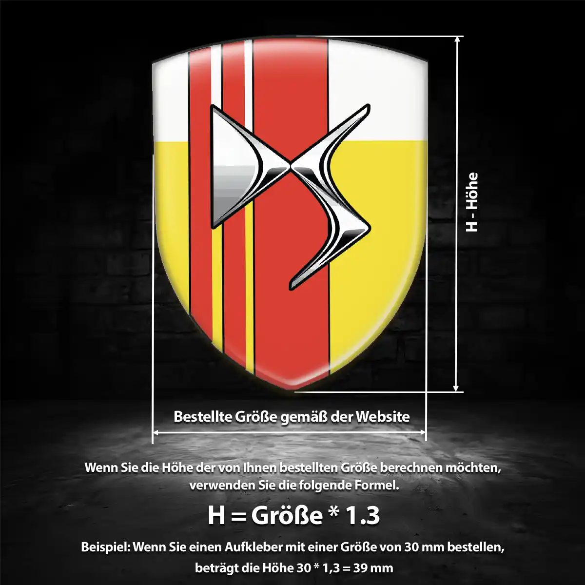 Citroen Aufkleber Emblem Wappen Auto Hohe Qualität