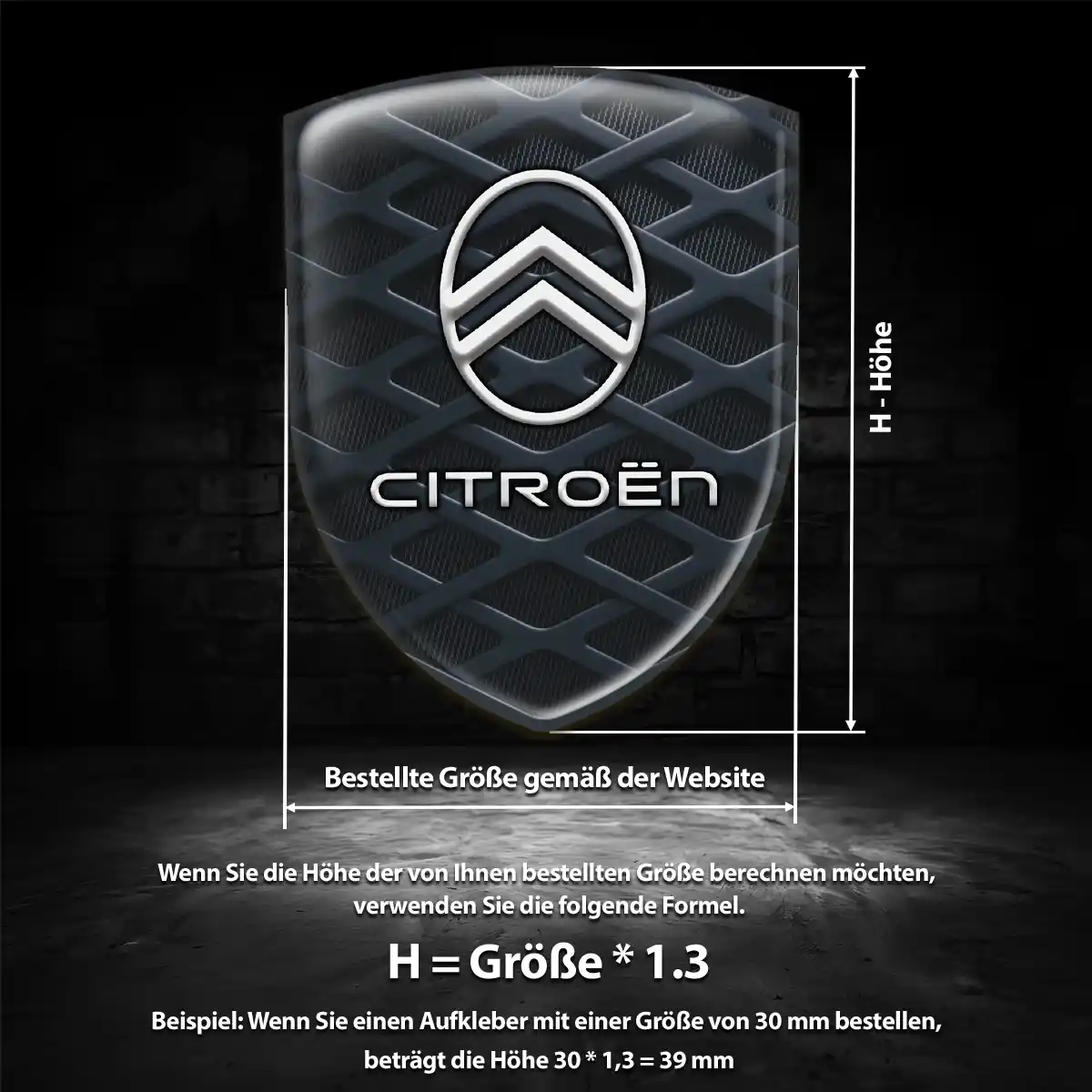 Citroen Aufkleber Emblem Wappen Auto Interieurdesign