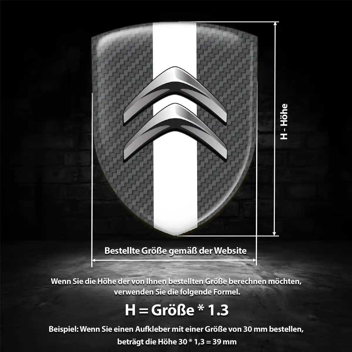 Citroen Aufkleber Emblem Wappen Auto Modernes Design