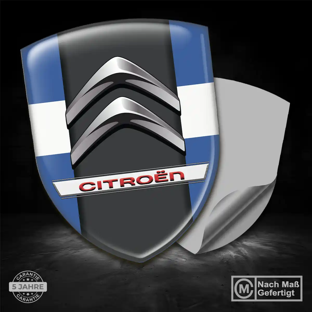 Citroen Aufkleber Emblem Wappen Auto Premium-Edition