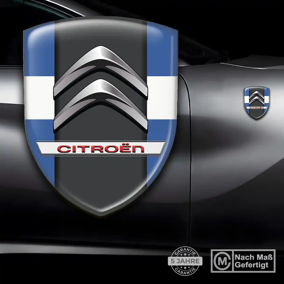 Citroen Aufkleber Emblem Wappen Auto Premium-Edition
