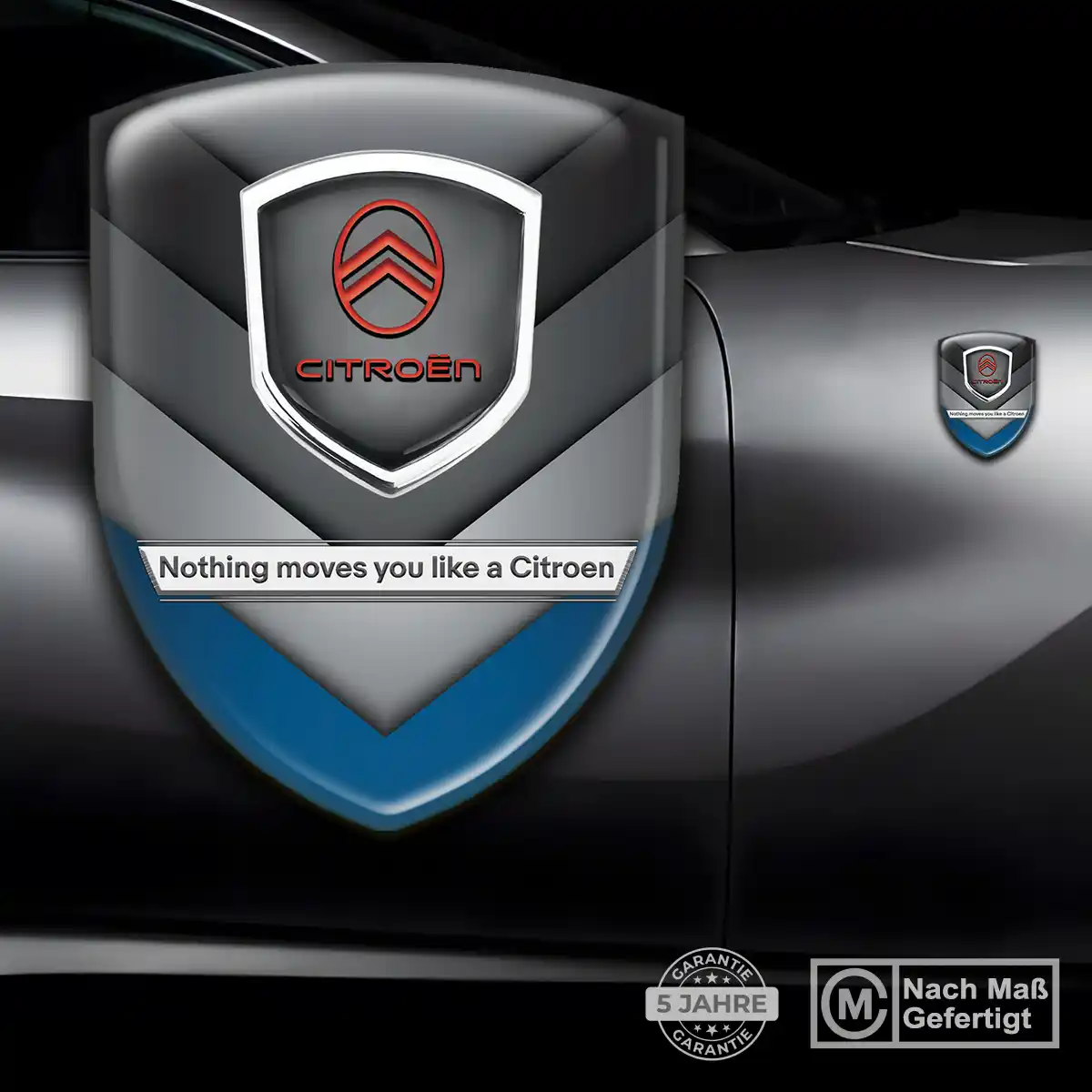 Citroen Aufkleber Emblem Wappen Hochwertiges Harz