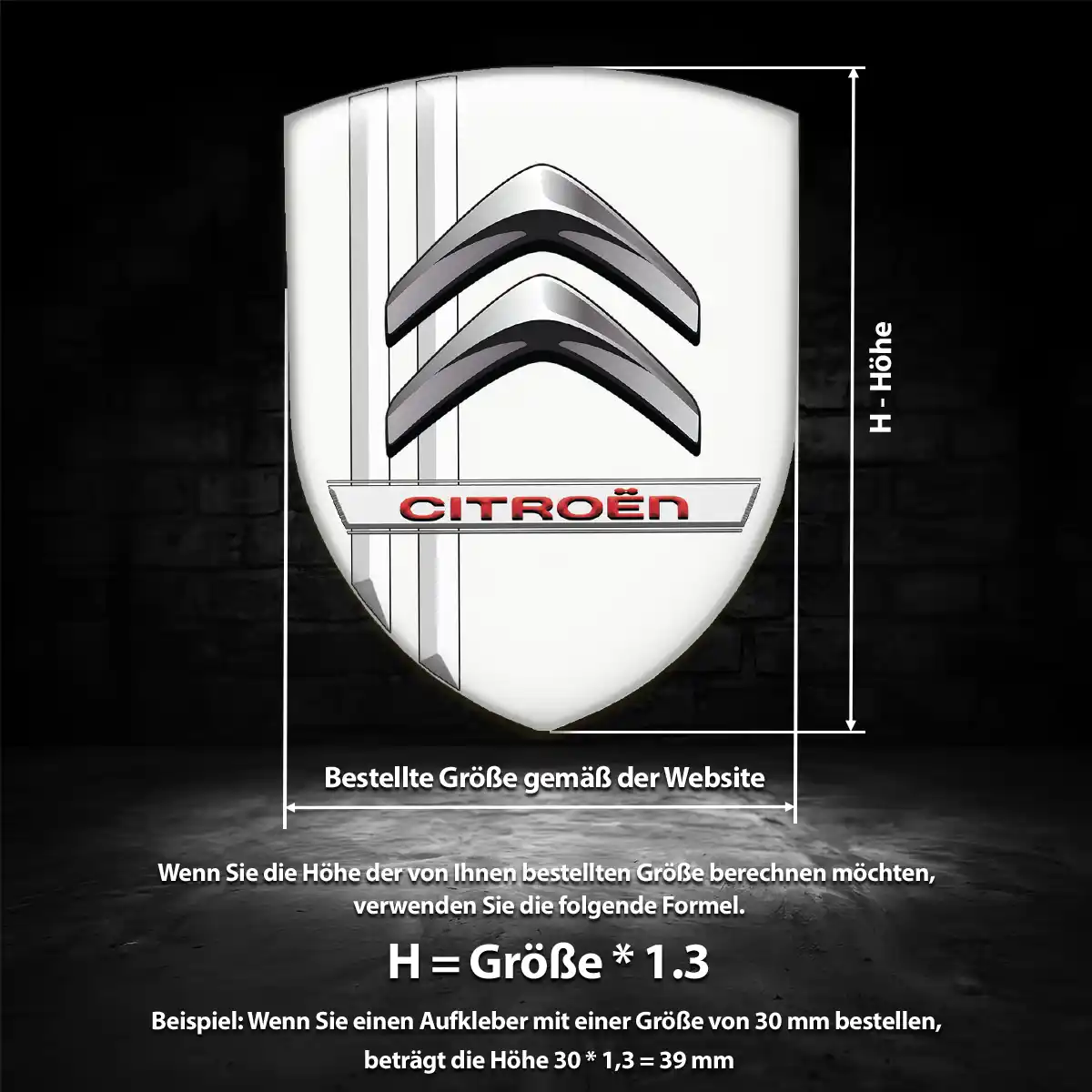 Citroen Aufkleber Embleme Silikon Ausdrucksstarkes Design