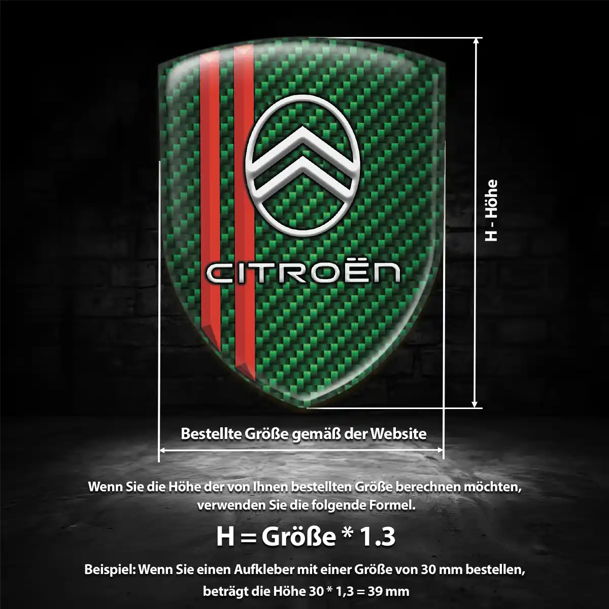 Citroen Aufkleber Embleme Silikon Exterieurdesign