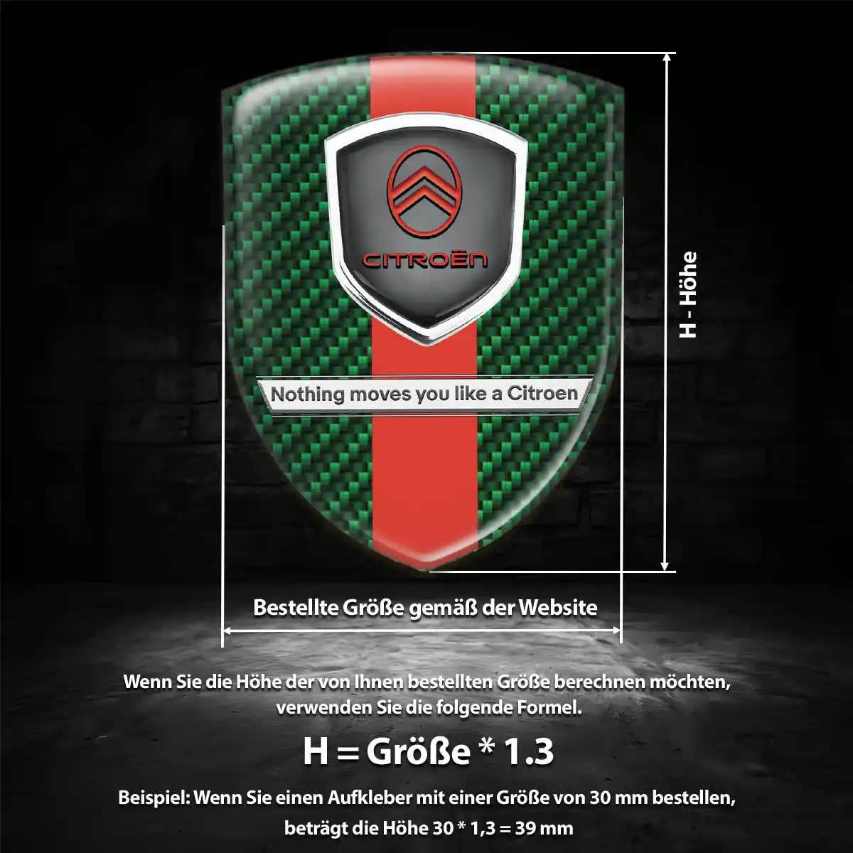 Citroen Aufkleber Embleme Silikon Hochwertiges Harz
