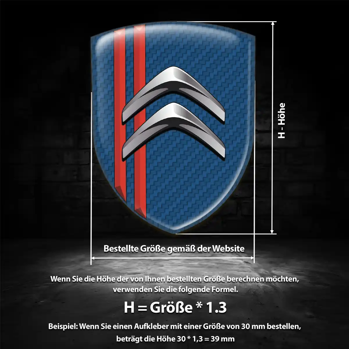 Citroen Aufkleber Embleme Silikon Interieurdesign