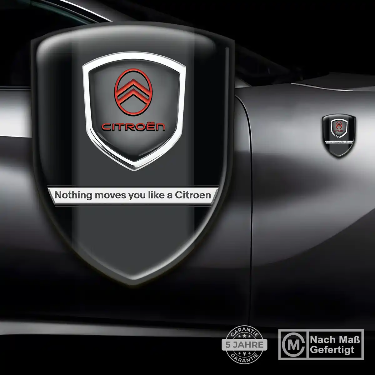 Citroen Aufkleber Embleme Silikon Luxus-Edition