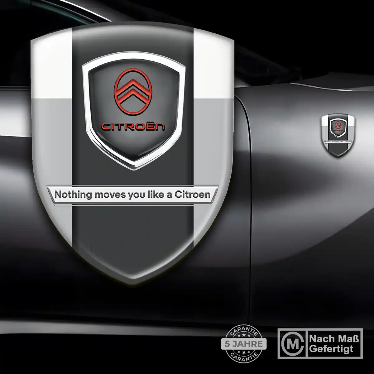 Citroen Aufkleber Embleme Silikon Markenedition