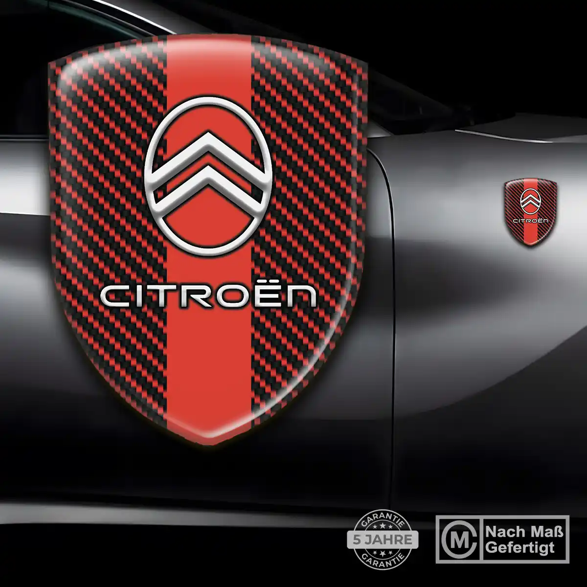 Citroen Aufkleber Embleme Silikon Premium-Edition