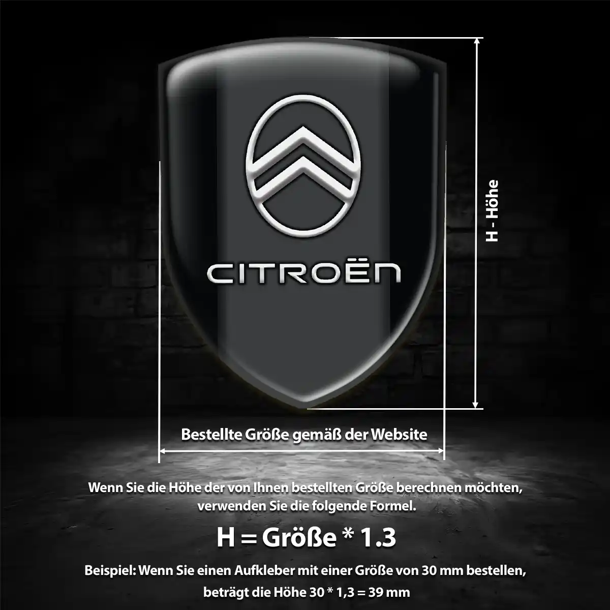 Citroen Aufkleber Markenedition