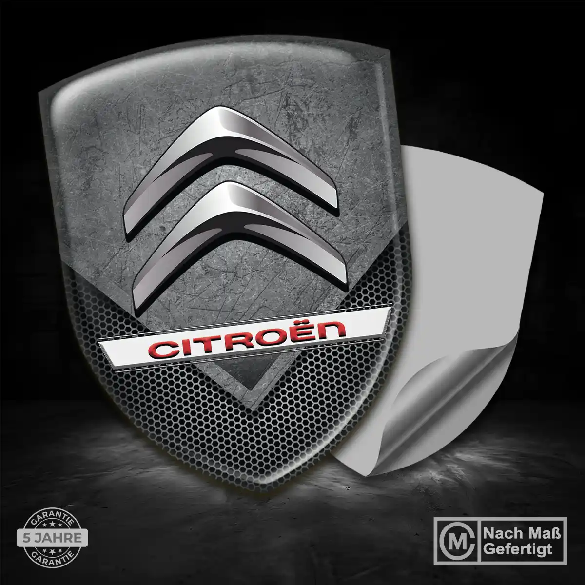 Citroen Aufkleber Silikon Embleme Hochwertiges Harz