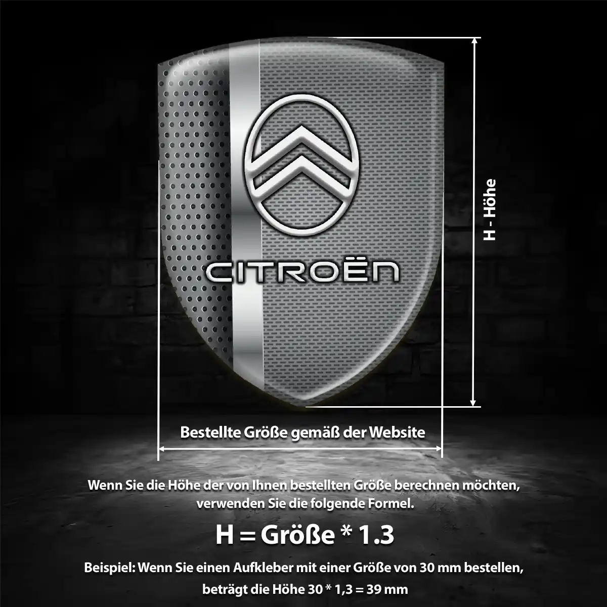 Citroen Aufkleber Silikon Embleme Markenedition