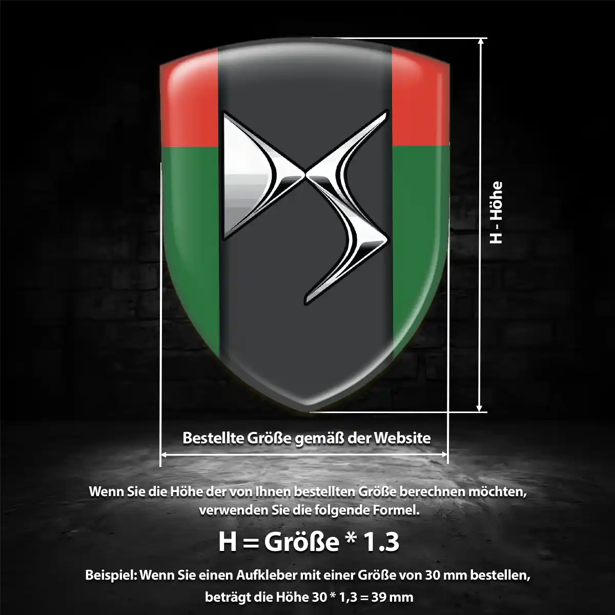 Citroen Aufkleber Wappen Ausdrucksstarkes Design