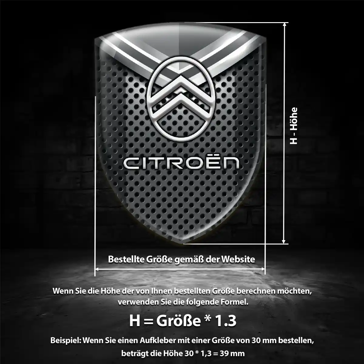 Citroen Aufkleber Wappen Auto Exterieurdesign