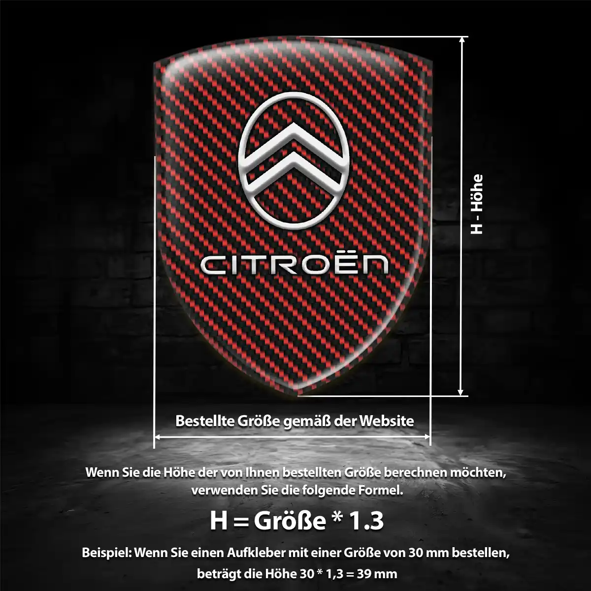 Citroen Aufkleber Wappen Auto Hohe Qualität