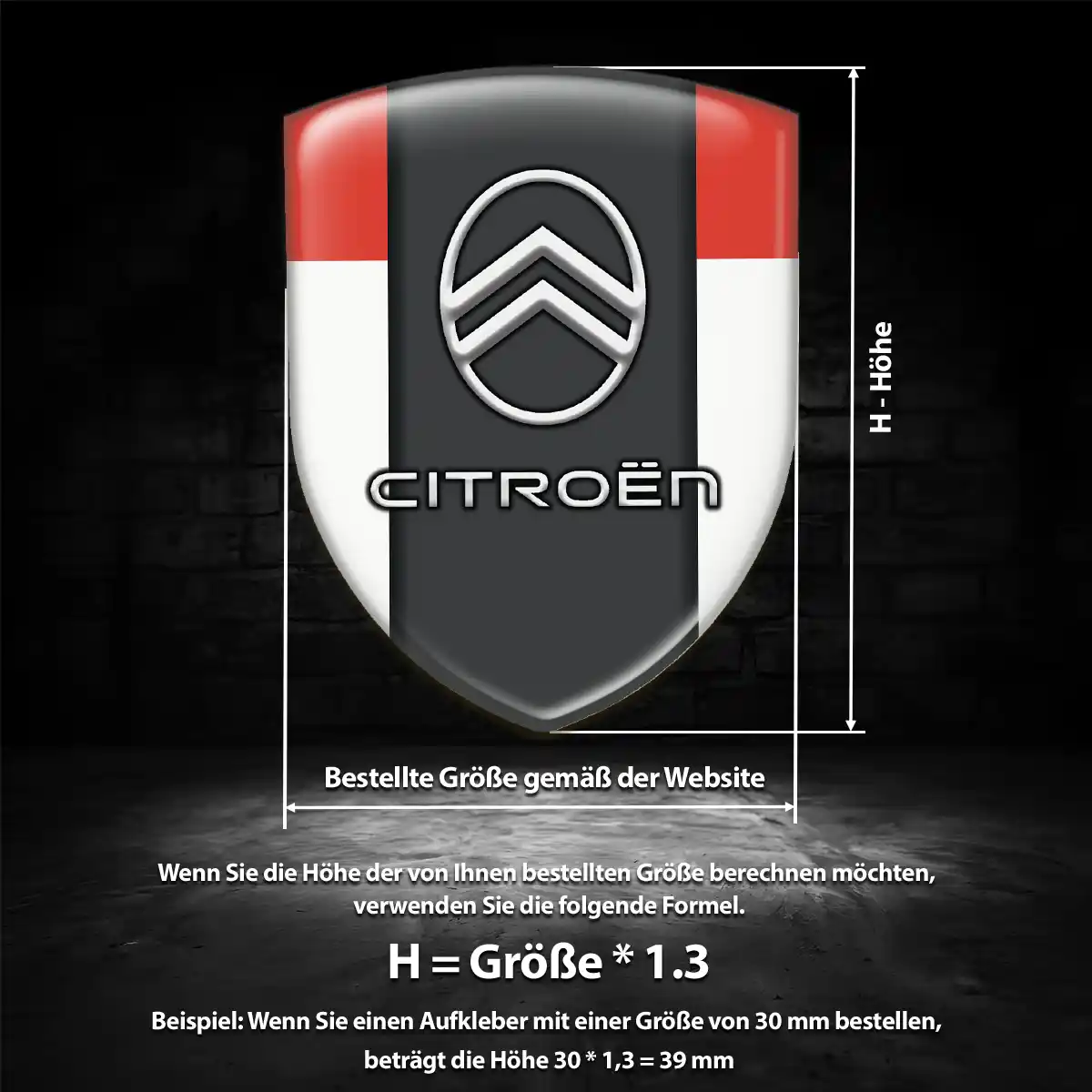 Citroen Aufkleber Wappen Emblem Auto Elegantes Design
