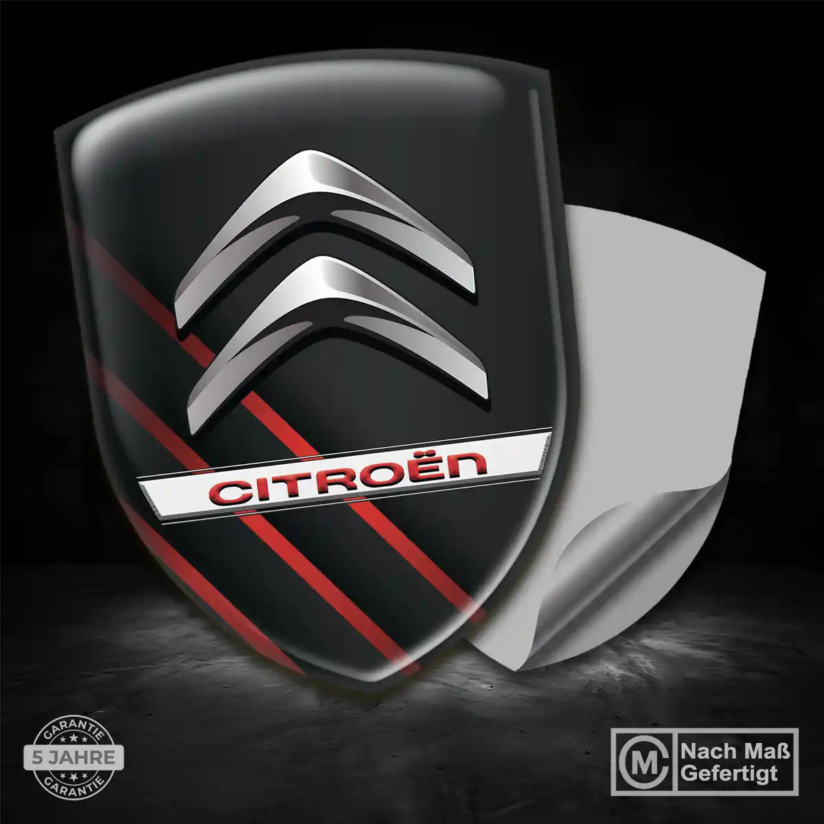 Citroen Aufkleber Wappen Emblem Auto Hochwertiges Harz