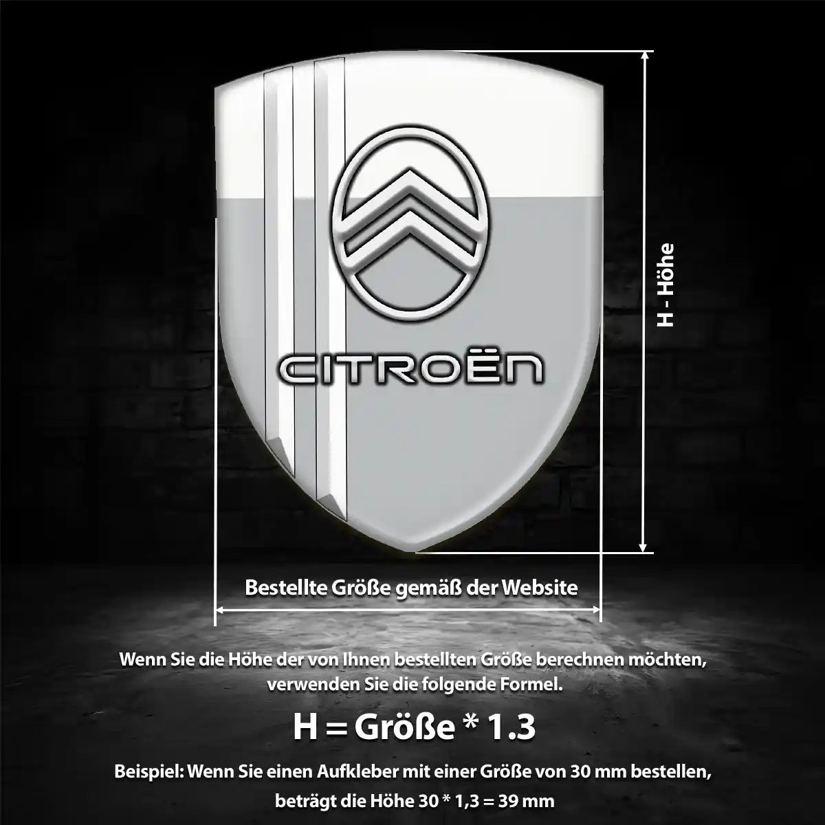 Citroen Aufkleber Wappen Emblem Auto Hohe Qualität