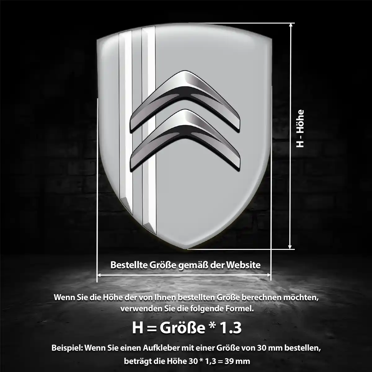 Citroen Aufkleber Wappen Emblem Auto Modernes Design
