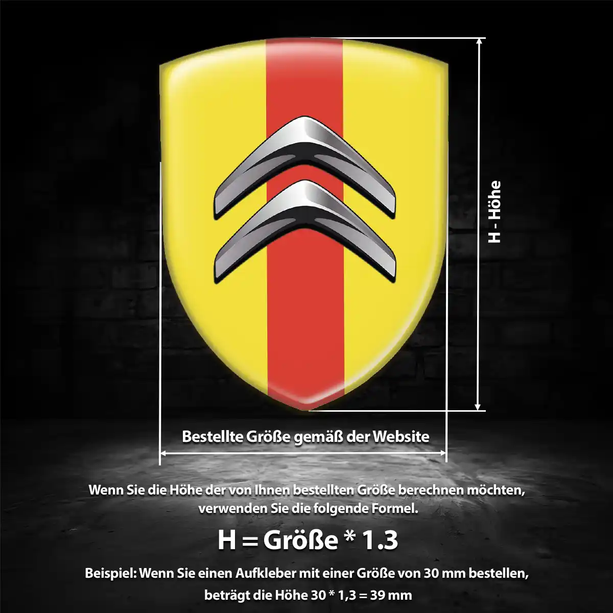 Citroen Aufkleber Wappen Limitierte Auflage