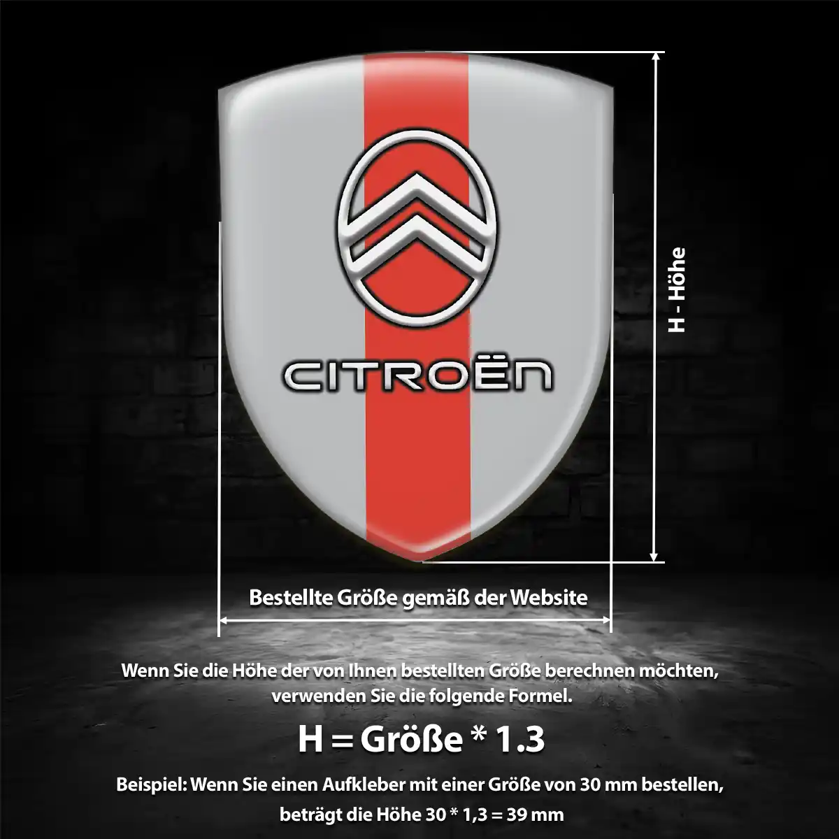 Citroen Aufkleber Wappen Markenedition