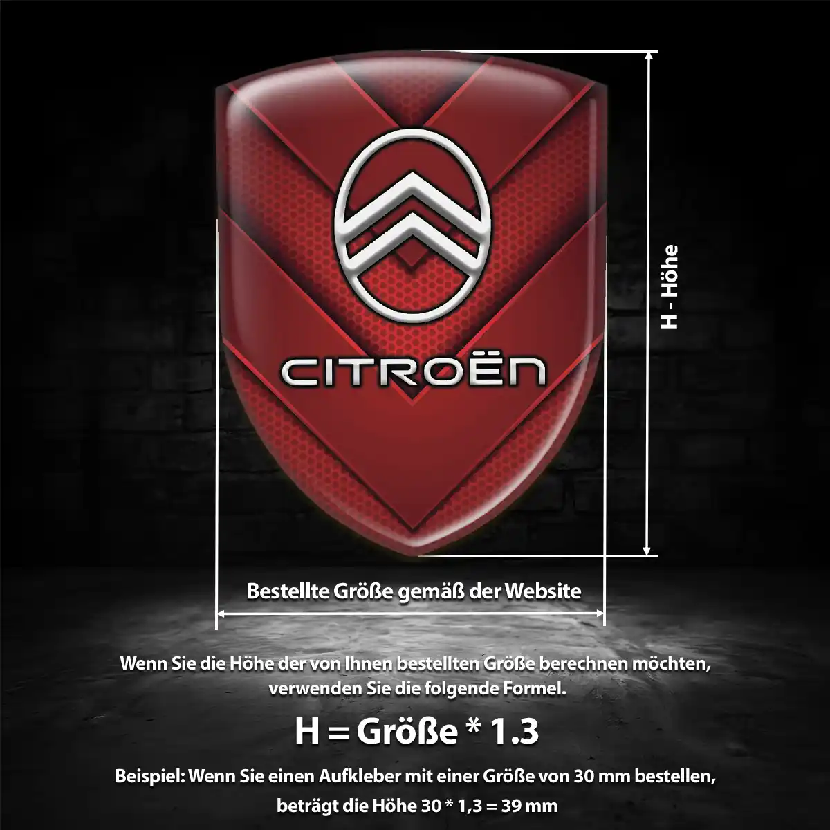 Citroen Emblem Aufkleber Auto Edles Design